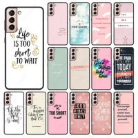 Proverb Phrase Motto Simple English word Coque For samsung Galaxy S24 ULTRA S23 S21 S20fe S20ULTRA S21Fe S22PLUS S23ULTRA cases