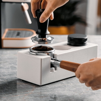 咖啡壓粉器 意式咖啡壓粉器 套 裝底座壓粉器 51mm不銹鋼平衡按壓式定力布粉器 全館免運