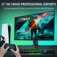 iplaoe 27 Inch 4K144HZ monitor 3840*2160 PS5 esports game high-definition IPS screen without borders external computer screen
