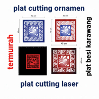 Plat Laser Cutting 40cmx40cm Motif Batik Legend Tebal 1.5mm Asli Murah Terbaik modern Untuk Pagar Ba