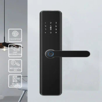 Electronic Smart Door Lock Keyless Unlock with Password Fingerprint Smart Card Unlocking Smart Lock Fingerprint Door Lock
