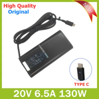Original 130W 20V 6.5A Type-C DA130PM170 Laptop Adapter Power Charger For DELL XPS 15 9575 9570 9500 XPS 17 9700 Precision 5550