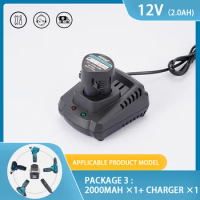 Charger for 12V Makita Model Lithium Battery 2000mAh Battery Apply to Cordless Electric Drill Grinder Electric Saw