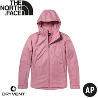 【The North Face 女 DV兩件式刷毛保暖防水外套 AP《玫瑰粉》】5AZW/防風外套/衝鋒衣/連帽外套/風雨衣