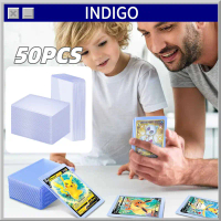 50PCS Card Sleeve Pokemon Plastik Pokemon Pelindung Kartu Pokemon Toploader Card ProtectorTransparan