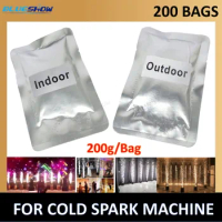 200 BAG Ti Powder 600W Cold Spark Machine 200g/Bag For 750W Cold Sparkular Machine Dust Fountain Machine Consumables Dust