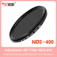 ND2-400 Lens Filter 30-95mm ND2 To ND400 Slim Fader Variable Adjustable ND Neutral Density Lens Filter for Fuji Nikon Sony Canon