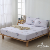 HOYACASA 100%天絲枕套床包三件組-快樂夥伴(單人)
