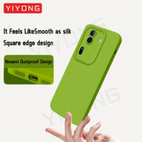 For Reno11 Pro Case YIYONG Square Soft Liquid Silicone Cover For OPPO Reno 11 10 Pro Plus Reno10 Pro+ 5G Shockproof Phone Cases