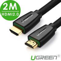 【綠聯】2M HDMI 2.0傳輸線 BRAID版