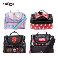 Smiggle Student Lunch Bag minnie Insulated Lunch Bag Portable Reusable Cooler Bag Waterproof Lunch Box for Boy Girl Gift