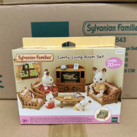 Genuine Sylvanian Families forest blind bag doll clothes Villa capsule toy furniture sofa TV