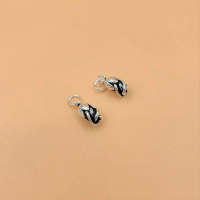 Charm treo hình hoa hồng bạc thái - Charm Bạc 925 - Mã CA246