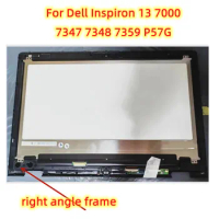 LCD Display Touch Digitizer Screen Assembly+Bezel For Dell Inspiron 13 7000 7347 7348 7359 P57G