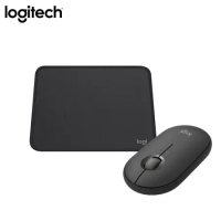 【Logitech 羅技】Pebble Mouse2 M350s 無線藍牙滑鼠 搭 Mouse pad 滑鼠墊(石墨黑)*
