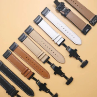 Butterfly buckle leather strap for fenix 5 5x plus 3 hr/MARQ/TACTIX DELTA Bracelet Watchbands for Garmin Fenix 6X 6 Pro band