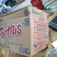 fortius wafer chocolate pandan 230gram inafood