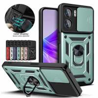 Armor Ring Stand Holder Case For OPPO A79 A78 A58 A38 A18 A98 A77 A57 A57S 5G 4G Slide Camera Protection Cover Coque Funda Shell