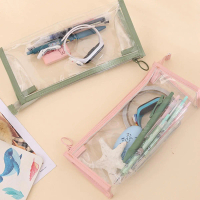 PVC Transparent Pencil Case Simple High-Grade Pencil Case Stationery Pencil Storage Pencil Case Prim