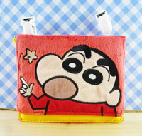 【震撼精品百貨】蠟筆小新_Crayon Shin-chan~小新夾式置物袋/收納袋-紅色#02870