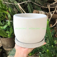 Round Concrete Flower Pot Silicone Mold Terrazzo Cement Flower Pot Silicone Mold Large Flower Pot Mold 4 Inch Flower Pot Mould