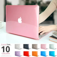 Laptop Case for Apple Macbook 11 12 13 15 16 Inch for M2 Chip Pro 13 A2338 For 2022 Air 13 A2337 A2179 Crystal Protective Cover