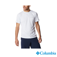 Columbia哥倫比亞 男款- Zero Rules 涼感快排防曬短袖上衣-白色  UAE60840WT/IS