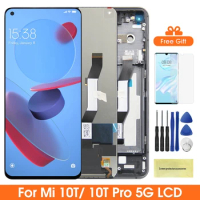 Screen for Xiaomi Mi 10T Pro 5G Lcd Display Digital Touch Screen With Frame Assembly for Xiaomi Mi 10T 5G M2007J3SY Replacement