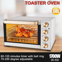 跨境代發110V電烤箱家用50L大型電烤箱烘焙蛋撻多功能烤箱Oven【尚宜家居】