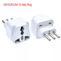 3 pin IT Conversion plug Universal UK/US/EU/AU to Italy Milan Chile Vatican Italian Travel AC Power Adapter Plug Converter