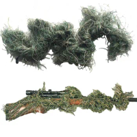 Hunting Rifle Wrap Rope Grass Type Ghillie Suits Gun Stuff Cover for Camouflage Sniper Airsoft Paintball Hunting Clothing