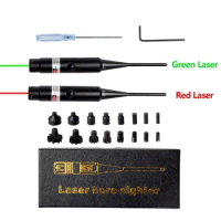 Classic Style Red Laser Sight Boresighter with Big Button Switch Bore Sight Kit for .177 to.50 Caliber Rifles Pistols