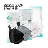 KF94 Mask 50 Pcs KF 94 Colorful Black White Gray Cheap With Nose Wire