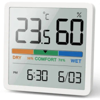 New Digital Home Indoor Temperature Humidity Meter LCD Digital Thermometer Hygrometer Sensor Gauge Weather Station