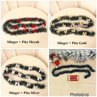 Paket slinger DIY natal/ slinger natal / slinger salju dekorasi natal hiasan parcel
