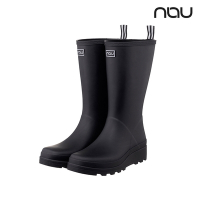 【nau】女 中筒雨靴(黑色)|韓版 時尚雨鞋 防水靴 防水鞋 NUDB1WFH02