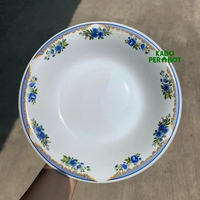 Piring Keramik Omega Bunga-Piring Makan Motif Bunga-Piring Kembang Lucky BUNGA BIRU (8080)