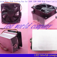 Free Shipping 5pcs Aluminium Heat Sink Cooling Fan for 100W 150W 200W High Power Led Light Heat Sink Cooling Fan
