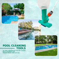 Pool Vacuum Jet Cleaner 4 Section Pole Portable for Above Ground Pond