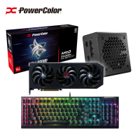 PowerColor 撼訊 Hellhound RX9070XT 16G-L/OC 16G GDDR6 顯示卡 + 850W金牌電源供應器+雷蛇機械式鍵盤
