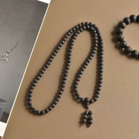 緬甸小葉降真香手串108顆手鍊沉香木奇楠沉水級男女文玩老料佛珠