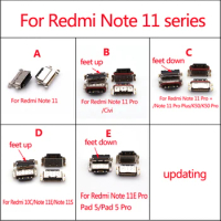 10pcs USB Charging Port For Xiaomi Civi Redmi K50 10C Note 11 E Pro/11S/11E/11Pro/Note11S/Note11 Pro+/Pad 5 Charger Connector