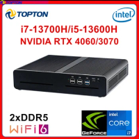 Topton PC Gaming Mini PC Intel i7 13700H i5 13600H NVIDIA RTX 4060 3070 8G 2xDDR5 Mini Gamer Desktop Computer Windows 11 WiFi6