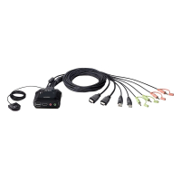 ATEN CS22H 2埠 USB線真4K HDMI KVM切換器 黑色 (V164)  