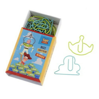 小禮堂 迪士尼 玩具總動員 造型迴紋針附收納盒《藍黃.夾娃娃》夾子.置物盒