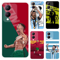 เคส VIVO Y17S Soft Football Messi การ์ตูน เคสซิลิโคน โทรศัพท์มือถือ Case