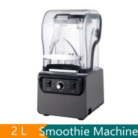 Commercial Smoothie Maker Sound Insulation Ice Smoothies Blender Machine Juicer Food Processor Ice Smoothies Maker With Timer