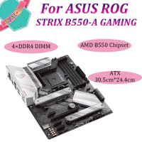 For ASUS ROG STRIX B550-A GAMING with AMD B550 Chipset AMD Ryzen 3000 4×DDR4 128GB PCI-E 4.0 2×M.2 6×SATA III ATX Motherboard