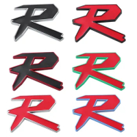 3D Metal R Car Sticker Tools Suitable for Honda R Car Logo Rear Logo Fit Civic R Body Sticker Decora