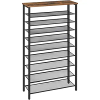 10-Tier Shoe Rack, Organizer for Entryway, Large Capacity Shelf, 36-40 Pairs